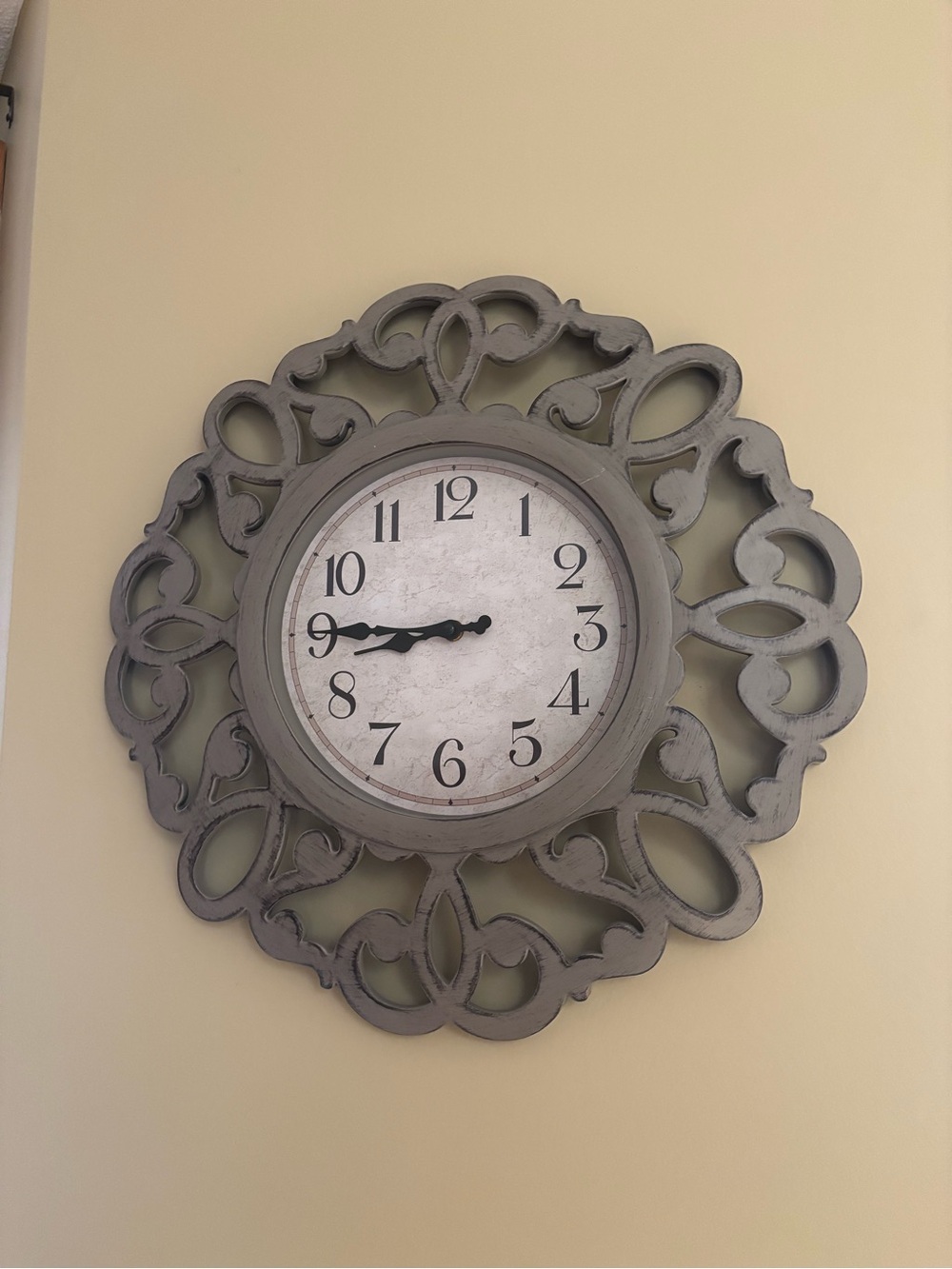Decorative Gray Wall Clock